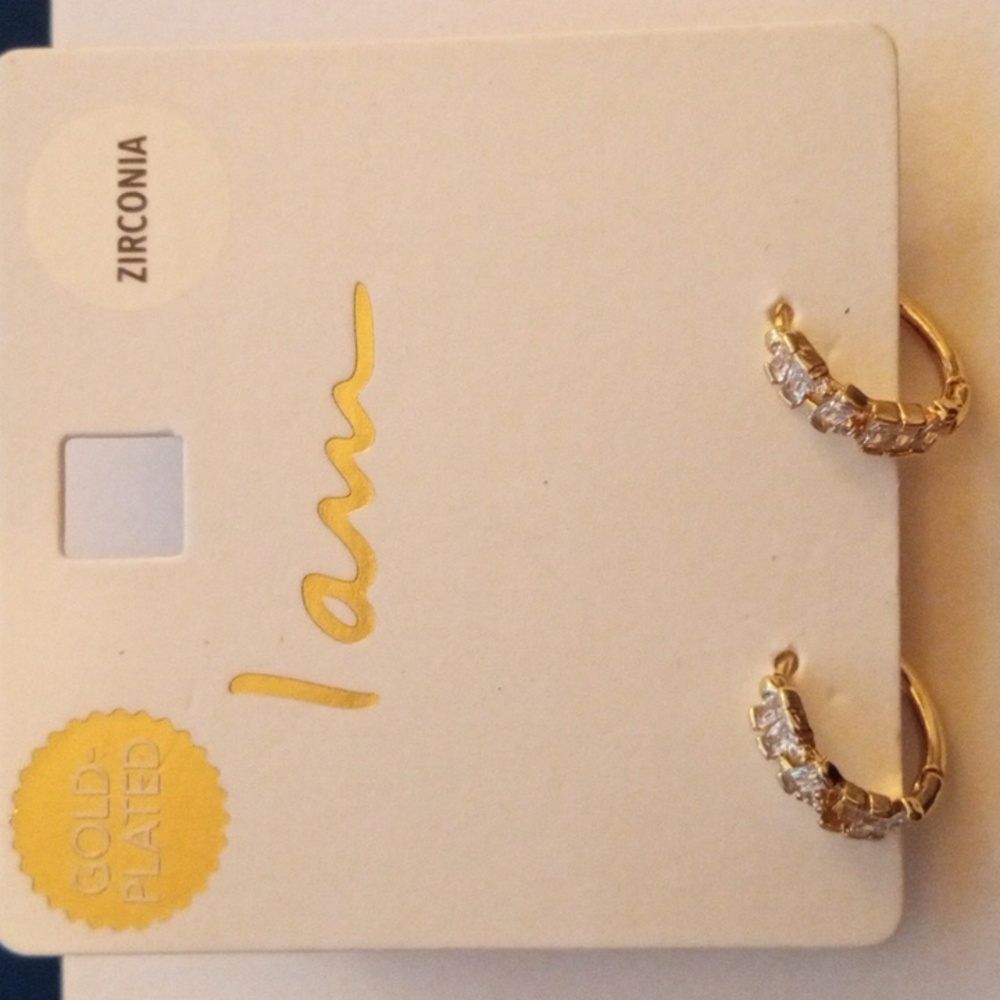 Gold-plated earrings